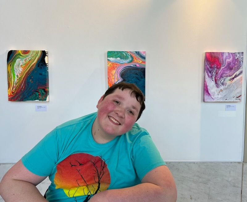 Jack Marren at art show